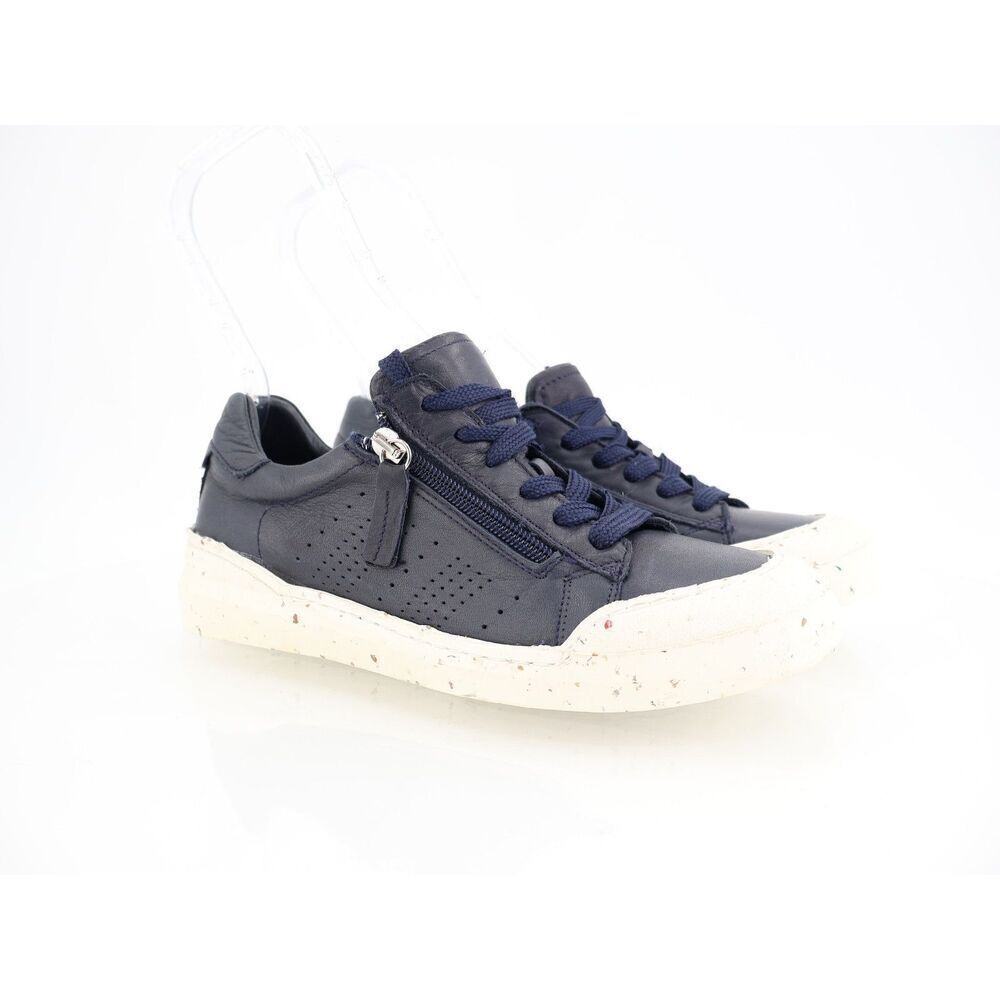 Spring Step Women's Rantana Fashion Sneakers Size 309 8.5 Blue Leather Lace Up
